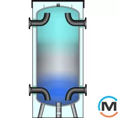 Акумулятор холоду Meibes KWP 300, Обсяг (л): 300, Кількість змійовиків: Ні, Товщина ізоляції (мм): 25, фото 