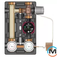 Насосна група Meibes D-MTR 1” з насосом Grundfos Alfa2L 25-60, фото 