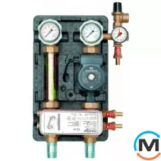 Насосна група Meibes D-UK-HE 1” з насосом Grundfos UPS 25-60 нерж., т/о 30 пл., фото 