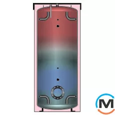 Meibes PSB 200 бак ГВС без змеевиков со съемной теплоизоляцией, Объем (л): 200, Исполнение: Вертикальный, Количество змеевиков: Нет, фото 