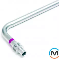 Трубка Г-образная 20/1000 мм Rehau Rautitan для подключения к радиатору, Модификация: Г-образная 20/1000 мм, Диаметр (мм): 20, Рабочее давление (бар): 10, Материал: Сталь нержавеющая, фото 