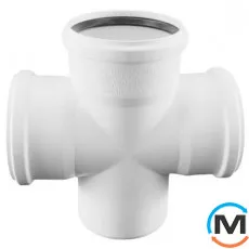 Хрестовина одноплощинна Rehau Raupiano Plus 160/110/110 87 °, Варіант: Одноплощинна, Вид каналізації: Внутрішня, Тип каналізації: Безшумна, Градус (град.): 90, Модифікація: 160/110/110 87, Діаметр (мм): 160, Матеріал: Поліпропілен PPR, фото 