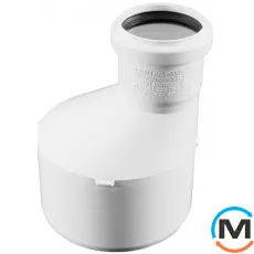 Перехідник Rehau Raupiano Plus 90/75, Варіант: 90/75, Вид каналізації: Внутрішня, Тип каналізації: Безшумна, Діаметр (мм): 90, Матеріал: Поліпропілен PPR, фото 