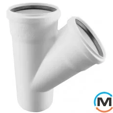 Трійник Rehau Raupiano Plus 200/200 45°, Вид каналізації: Внутрішня, Тип каналізації: Безшумна, Градус (град.): 45, Модифікація: 200/200 45, Діаметр (мм): 200, Матеріал: Поліпропілен PPR, фото 