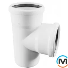 Трійник Rehau Raupiano Plus 110/50 87 °, Вид каналізації: Внутрішня, Тип каналізації: Безшумна, Градус (град.): 90, Модифікація: 110/50 87, Діаметр (мм): 100, Матеріал: Поліпропілен PPR, фото 