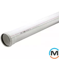 Труба канализационная Rehau Raupiano Plus 110/500 мм, Вид канализации: Внутренняя, Тип канализации: Бесшумная, Диаметр (мм): 100, Длина (мм): 500, Материал: Полипропилен PPR, фото 