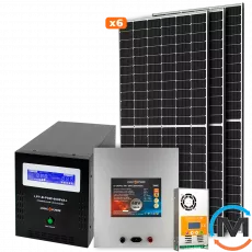 Сонячна електростанція (СЕС) LogicPower 4kW АКБ 4.3kWh (літій) 90 Ah Преміум, фото 