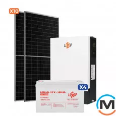 Сонячна електростанція (СЕС) LogicPower 5kW АКБ 4.8kWh (гель) 100 Ah Стандарт, фото 