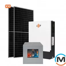 Сонячна електростанція (СЕС) LogicPower 5kW АКБ 6.7kWh (літій) 140 Ah Преміум, фото 