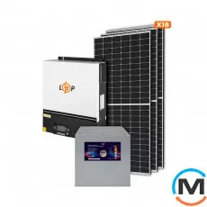 Сонячна електростанція (СЕС) LogicPower 8kW АКБ 11kWh (літій) 230 Ah Преміум, фото 