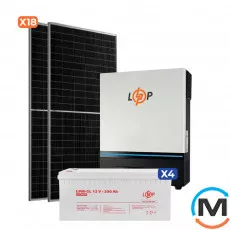 Сонячна електростанція (СЕС) LogicPower 8kW АКБ 9.6kWh (гель) 200 Ah Стандарт, фото 