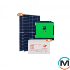 Сонячна електростанція (СЕС) LogicPower Стандарт GRID 5kW АКБ 4.8kWh Gel 100 Ah, фото 