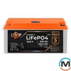 Акумулятор LogicPower LiFePO4 для ДБЖ LCD 12V (12,8V) - 230 Ah (2944Wh) (BMS 100A/50A) пластик, фото 
