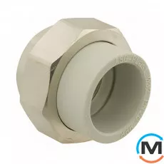 Американка ППР (Сірий) 63x2" ВР ASG, Тип різьблення: Внутрішня, Діаметр різьблення: 2", Колір: Сірий, Діаметр (мм): 63, фото 