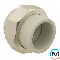 Американка ASG 32x1" вн. ППР (Серый), Тип резьбы: Внутренняя, Диаметр резьбы: 1", Цвет: Серый, Диаметр (мм): 32, фото 