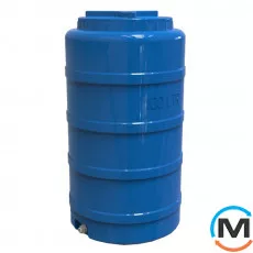 Ємність накопичувальна Євро Пласт харчова Стандартна Ø 460*850 2-ш. синя 100 л. вертикальна, фото 