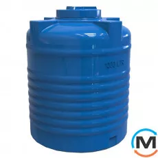 Ємність накопичувальна Євро Пласт харчова Стандартна Ø 1045*1304 2-ш. синя 1000 л. вертикальна, фото 