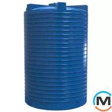 Ємність накопичувальна Євро Пласт харчова Стандартна Ø 2400*3550 2-ш. синя 15000 л. вертикальна, фото 