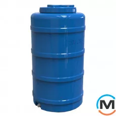 Ємність накопичувальна Євро Пласт харчова Стандартна Ø 550*1020 2-ш. синя 200 л. вертикальна, фото 