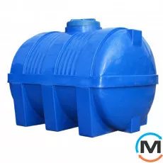 Ємність накопичувальна Євро Пласт харчова Стандартна 1770 * 1320 * 1380 2-ш. синя 2000 л. горизонтальна, фото 