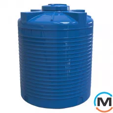 Ємність накопичувальна Євро Пласт харчова Стандартна Ø 1510*1890 2-ш. синя 3000 л. вертикальна, фото 