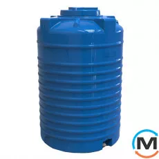 Ємність накопичувальна Євро Пласт харчова Стандартна Ø 790*1260 2-ш. синя 500 л. вертикальна, фото 