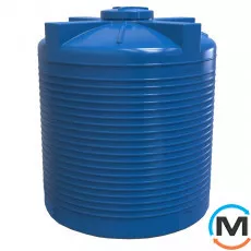 Ємність накопичувальна Євро Пласт харчова Стандартна Ø 1860*2160 2-ш. синя 5000 л. вертикальна, фото 