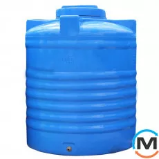 Ємність накопичувальна Євро Пласт харчова Стандартна Ø 960*1200 2-ш. синя 750 л. вертикальна, фото 
