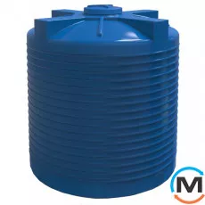 Ємність накопичувальна Євро Пласт харчова Стандартна Ø 2160*2400 2-ш. синя 7500 л. вертикальна, фото 