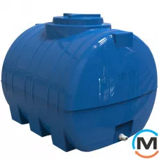 Ємність накопичувальна Євро Пласт харчова І 1000 * 850 * 850 2-ш. синя 500 л. горизонтальна, фото 