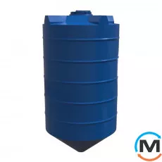Місткість накопичувальна Євро Пласт харчова Конус Ø1330*2580 2-ш синя 2500 л., фото 