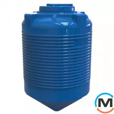 Місткість накопичувальна Євро Пласт харчова Конус Ø2400*4080 2-ш синя 14000 л., фото 