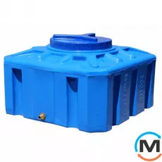 Ємність накопичувальна Євро Пласт харчова Куб 690*690*420 2-ш. синя 150 л. прямокутна, фото 