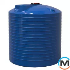 Ємність накопичувальна Євро Пласт харчова Низька 2 К Ø 2420*2650 2-ш. синя 10000 л. вертикальна, фото 