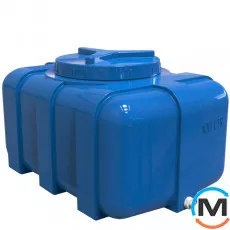 Ємність накопичувальна Євро Пласт харчова Овал 750*520*410 2-ш. синя 100 л. прямокутна, фото 
