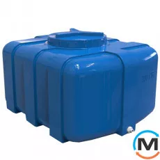Ємність накопичувальна Євро Пласт харчова Овал 880*690*510 2-ш. синя 200 л. прямокутна, фото 
