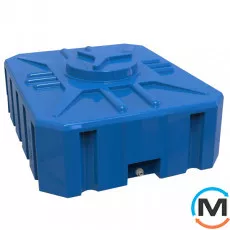 Ємність накопичувальна Євро Пласт харчова Прям-до 1070 * 860 * 420 2-ш. синя 300 л. прямокутна, фото 