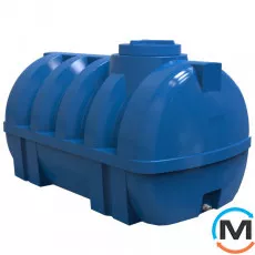 Ємність накопичувальна Євро Пласт харчова Ребро 1910 * 1250 * 1130 2-ш. синя 1500 л. горизонтальна, фото 