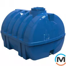 Ємність накопичувальна Євро Пласт харчова Ребро 1970 * 1600 * 1380 2-ш. синя 2000 л. горизонтальна, фото 