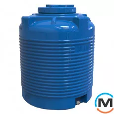 Ємність накопичувальна Євро Пласт харчова Стандартна Z Ø 720*920 2-ш. синя 300 л. вертикальна, фото 