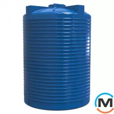 Ємність накопичувальна Євро Пласт харчова Висока Ø 2160*3150 2-ш. синя 10000 л. вертикальна, фото 