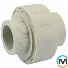 Розбірне з'єднання ППР (Сірий) труба-труба (внутр./внутр.) 32 ASG, Діаметр (мм): 32, фото 