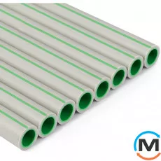 Труба ASG PP-RCT PROFI 25 мм ППР (Серый), Тип трубы: Без армирования, Цвет: Серый, Назначение труб: Водоснабжение, Диаметр (мм): 25, фото 