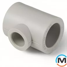 Тройник редуцированный ASG 40х32х40 (Белый) ППР, Модификация: 40х32х40, Диаметр (мм): 40, фото 