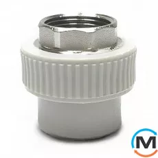 Муфта ППР (Сірий) 32х1" ВР ASG під ключ, фото 