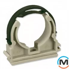 Кліпса ППР 40 зі стрічкою ASG (Білий), Діаметр (мм): 40, фото 