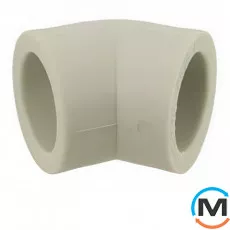 Коліно ППР (Сірий) 75x45 ASG, Діаметр (мм): 75, Кут: 45, фото 