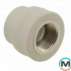 Муфта ППР (Сірий) 90х3" ВР ASG, фото 