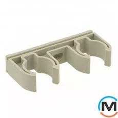 Подвійний затискач ASG 2х25 ППР (Сірий), Діаметр (мм): 25, фото 