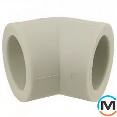 Коліно ASG 45 * х25 ППР (Сірий), Діаметр (мм): 25, Кут: 45, фото 